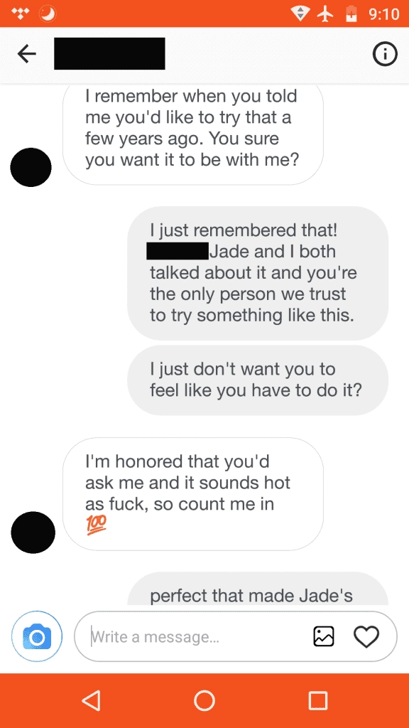 text messages between my girlfriend and another guy