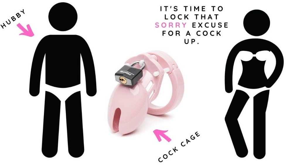 pink cock cage