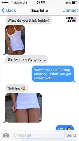 Text messages cuckold Hotwife Texts
